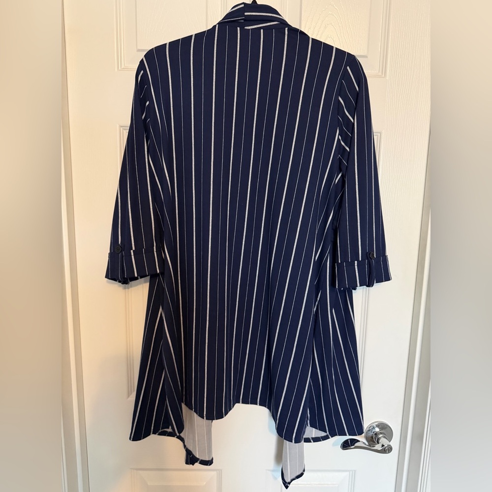 Navy Striped Women's Tunic - Picture 4 of 5